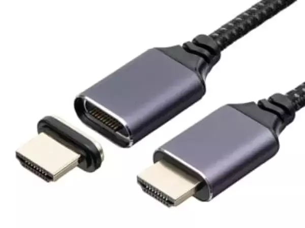 サンワサプライ、マグネット着脱式で8K/48Gbps対応のHDMIケーブル