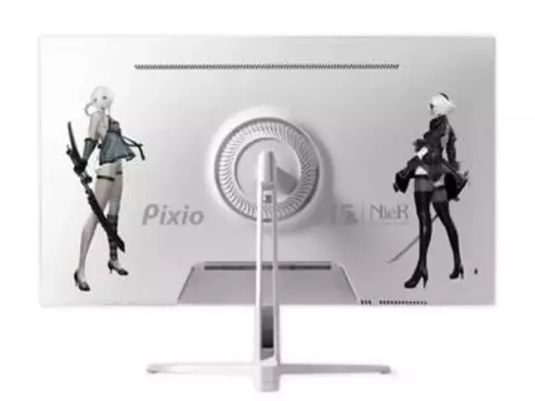 あの「NieR」が背面に……！Pixioが限定デザインのゲーミングモニター発売