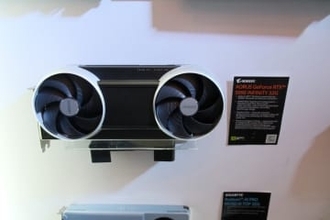 新設計のGeForce RTX 5090やOLEDゲーミングモニターなど、GIGABYTEが展示
