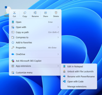 右クリックメニューを自分仕様に！Windows 11 Insiderでコンテキストメニュー刷新