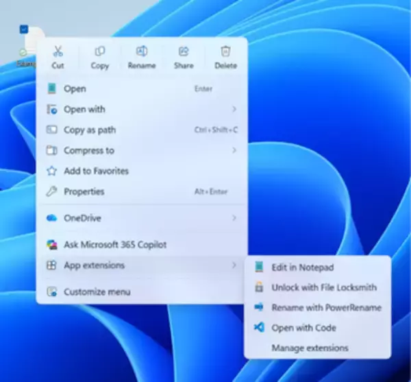 右クリックメニューを自分仕様に！Windows 11 Insiderでコンテキストメニュー刷新
