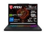 「【本日みつけたお買い得品】32GBメモリ/1TB SSDのGeForce RTX 5070ゲーミングノートが4万円引き」の画像1