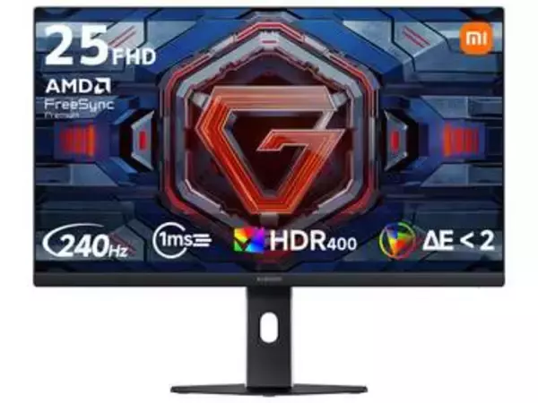 Xiaomi、240Hz/1ms対応24.5型モニターと重低音スピーカーを同時発売