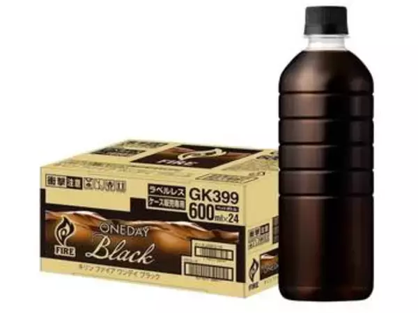 【本日みつけたお買い得品】600mlブラックコーヒー24本入りが約400円引きでセール中