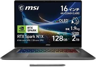 【本日みつけたお買い得品】AmazonでRTX Spark搭載MSIノートが予約開始。109万9,800円から