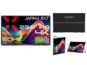 JAPANNEXTから23.8型モバイルモニター。4KとフルHDの2機種