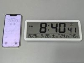 【やじうまミニレビュー】3千円台で買えるWi-Fi時計！ノア精密の卓上モデル「T801AWHZ」を試す