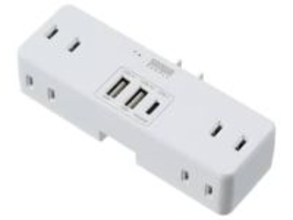 サンワサプライ、最大9台を同時充電できるPD対応の直挿し電源タップ