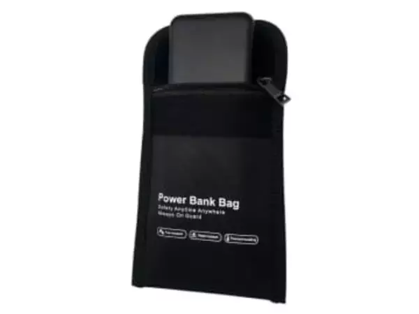 モバイルバッテリ発火時の延焼を抑えるケース