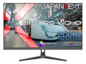 200Hz/WQHDの31.5型ゲーミングモニターなど5機種。JAPANNEXTから