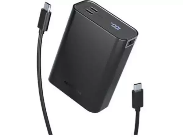 燃えにくい半固体電池で2万mAh、世界最小クラスのモバイルバッテリ