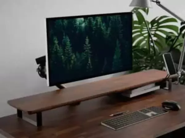 PREDUCTS、モジュール式デスクシェルフに幅140cmモデル