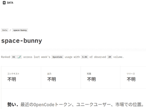 【やじうまPC Watch】謎の無料AI「Space Bunny」が高性能と話題、Three.jsでアニメまで作れる