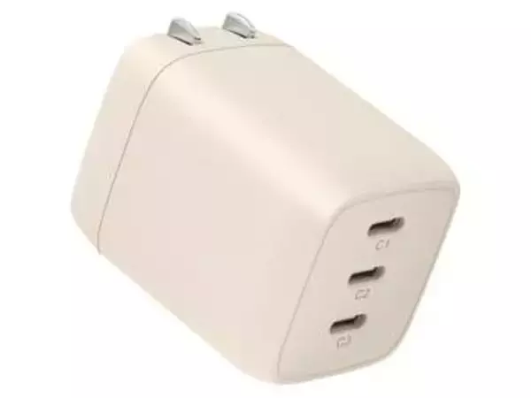 MOTTERU、最大67W対応の3ポートType-C充電器