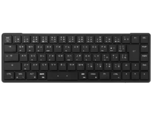 薄さ13.7mmでコンパクトな65%メカニカルキーボード