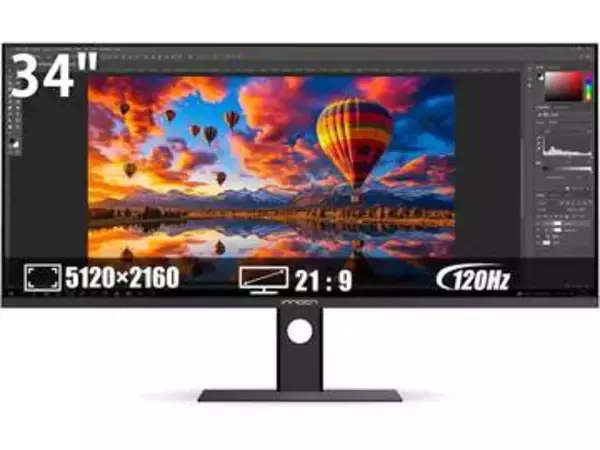 INNOCN、34型5K2K・120Hzのウルトラワイドモニター、9万5,980円