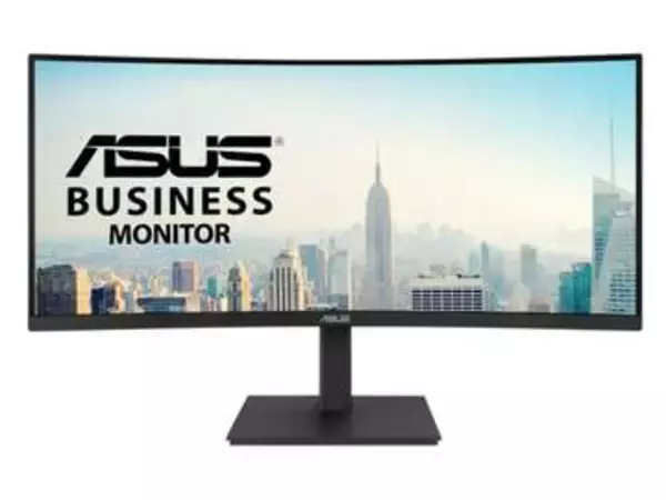 ASUS、96W給電とLANに対応した34型湾曲ウルトラワイドモニター