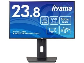 マウス、USB Type-C対応でドック機能付きの23.8型フルHDビジネスモニター