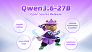 Claude 4.5 Opus匹敵「Qwen3.6-27B」無償公開、前世代397Bを圧倒