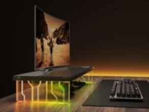 パソコン工房、アドレサブルRGB LEDが付いたモニタースタンド