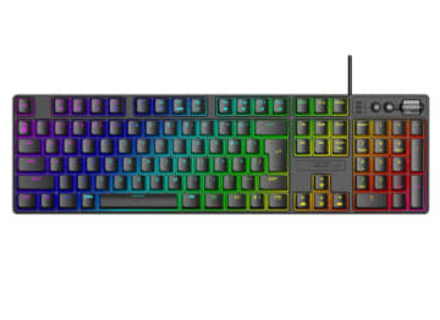 パソコン工房、6,980円の音量調節ホイール付きメカニカルキーボード