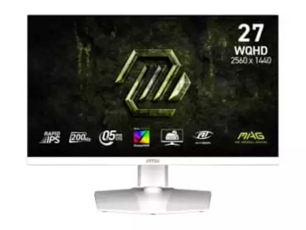 MSI、200Hz/WQHD対応の白色27型ゲーミングモニターなど3機種