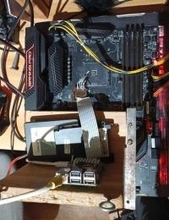 【やじうまPC Watch】ラズパイ5をB350チップセットに直結する猛者現る。SATAの接続に成功