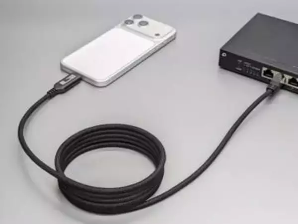 【やじうまミニレビュー】iPhoneが有線LANで2倍速！磁石でまとまるこのType-Cケーブル、地味にいい
