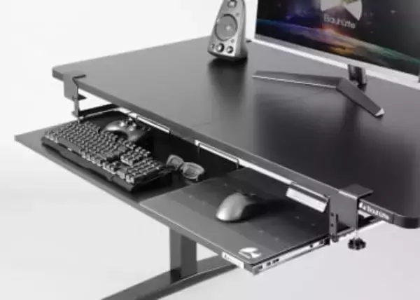 4点固定でグラつかない「後付キーボードスライダー2」。Bauhutteより