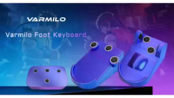 手が足りないなら踏めばいい。足用キーボードがVarmiloから