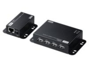 サンワサプライ、USB 2.0信号をLANケーブルで50m延長するエクステンダー