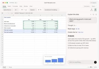 「Grok for Excel」無償公開、データ分析やチャート/グラフ作成をAIが代行