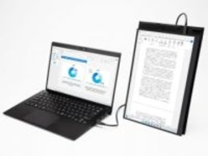 上下2画面で使えるVAIOの人気モバイルモニターが刷新。カバースタンドが軽量化&縦置きに対応
