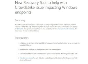 Microsoft、「CrowdStrike問題」に対処するUSBリカバリツールを提供