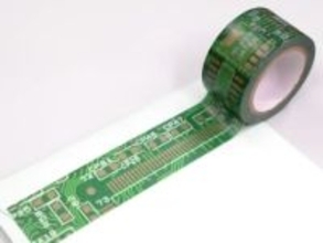 電子基板デザインのマスキングテープ。専用インク+少し太めの贅沢仕様