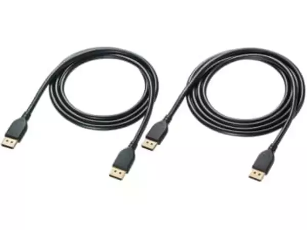 サンワサプライ、ラッチレスで抜き差ししやすいDisplayPort 2.1ケーブル