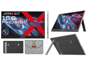 JAPANNEXT、10点タッチ対応の15.6型モバイルモニター
