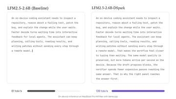 AIが最大3.2倍高速に、LFM2.5用ドラフトモデル無償公開