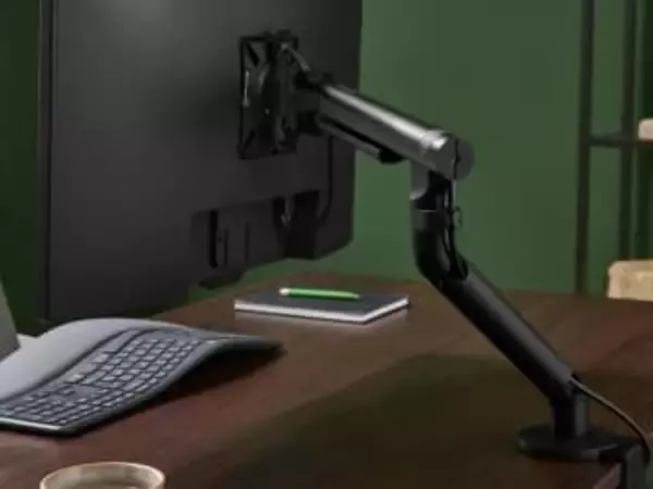 指先ひとつでらくらく動くモニターアーム「Flo Now」