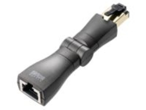 サンワサプライ、有線LANの向きを自由に変えられる中継アダプタ