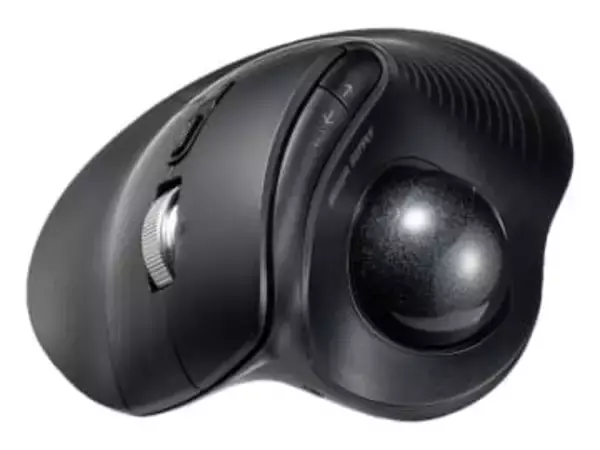 サンワサプライ、高速スクロール対応の5ボタン無線トラックボールマウス