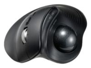 サンワサプライ、高速スクロール対応の5ボタン無線トラックボールマウス