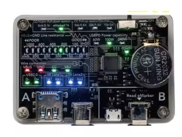 定番USBケーブルチェッカーが小さく、安くなって新登場