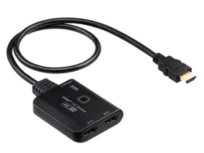 サンワサプライ、ダウンスケール機能で4KとフルHDを同時に出力できるHDMI分配器