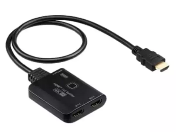 サンワサプライ、ダウンスケール機能で4KとフルHDを同時に出力できるHDMI分配器