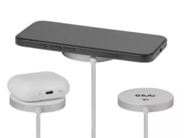 最大25Wで急速充電できるQi2.2ワイヤレス充電パッド、Club 3Dから