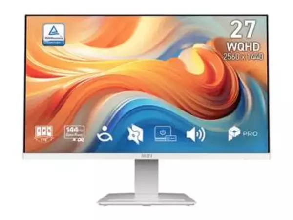 MSI、スマホが置ける144Hz/WQHD対応27型ビジネスモニター