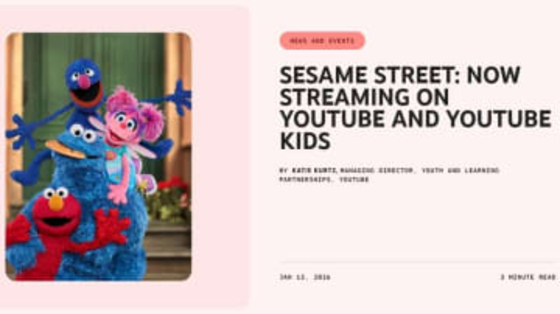 YouTubeで「セサミストリート」100話以上が無料配信。1969年の第1話も