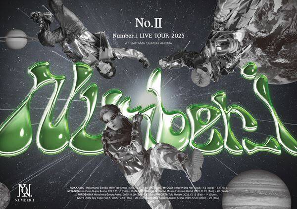 Number_i、アリーナツアー映像作品『Number_i LIVE TOUR 2025 No.Ⅱ』発売決定　広島旅＆密着ドキュメンタリー収録