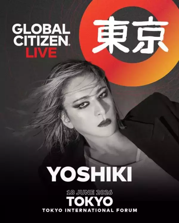 YOSHIKI、世界的チャリティイベント「Global Citizen Live: Tokyo」ヘッドライナーに